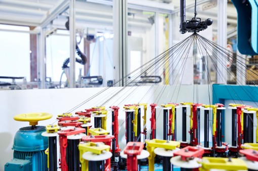 Carbon fibres coils at Munich Composites