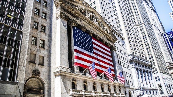 Wall Street in NYC, USA