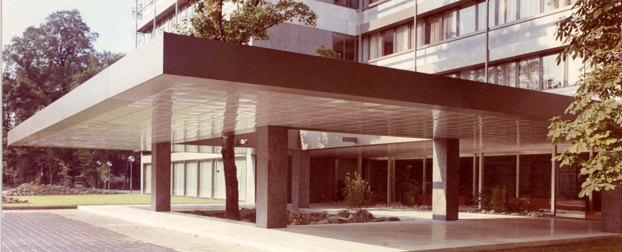 Empfangsbereich des Haupthauses, 1972