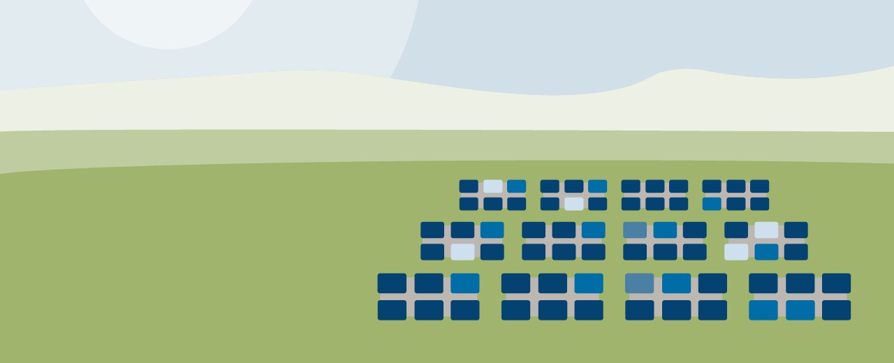Illustration solar farm