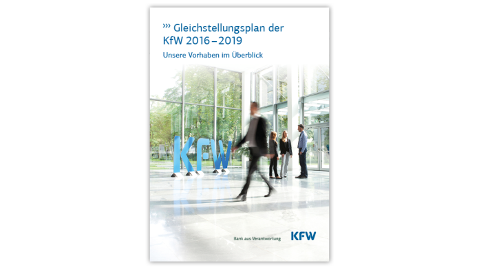 Title brochure “KfW Equal Opportunities Plan – an overview of our projects" (in German)