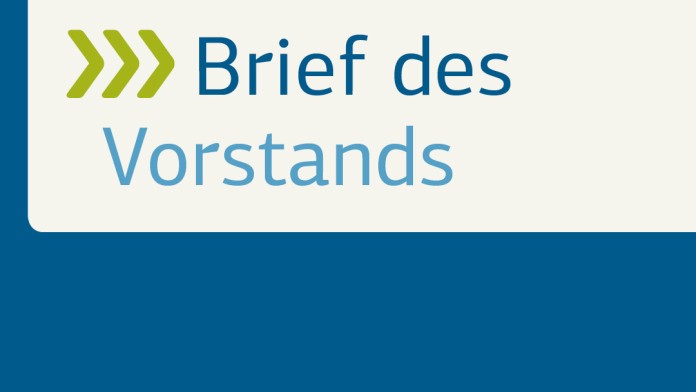 Kachel Brief des Vorstands