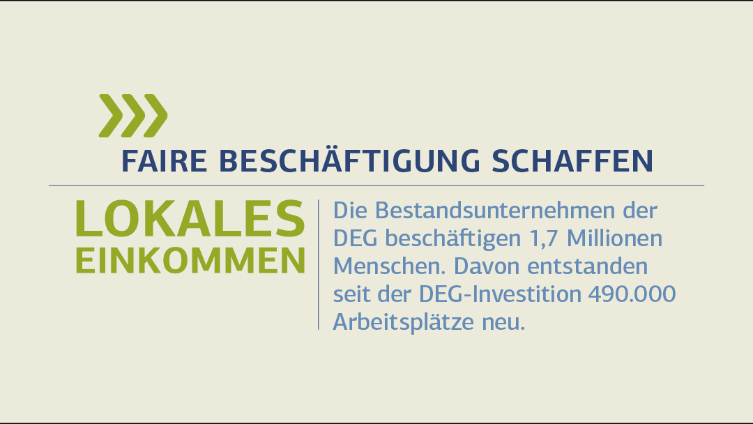 Faire Beschäftigung schaffen/Creating fair employment