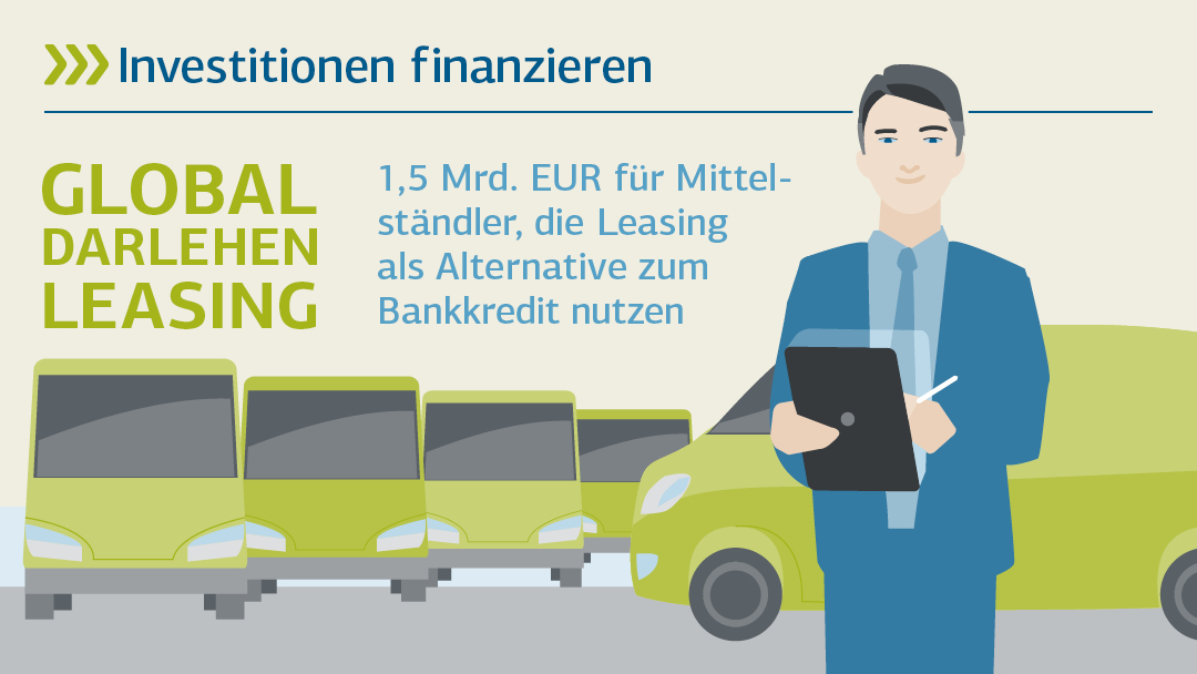 Illustartion zu global Darlehen Leasing: Investitionen finanzieren 