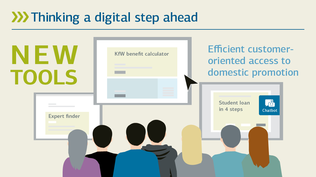 Illustration zu neue Tools: Förderung digital weiterdenken