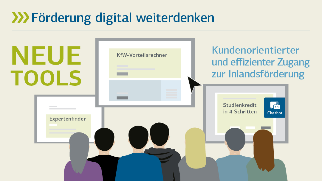 Illustration zu neue Tools: Förderung digital weiterdenken