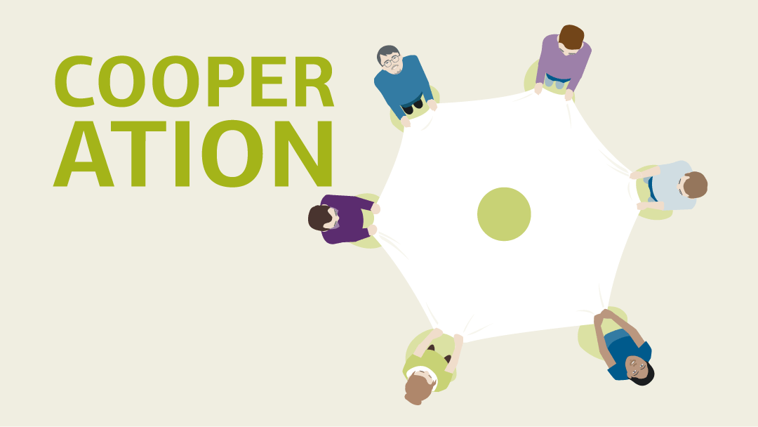 Illustration zum Thema Kooperation