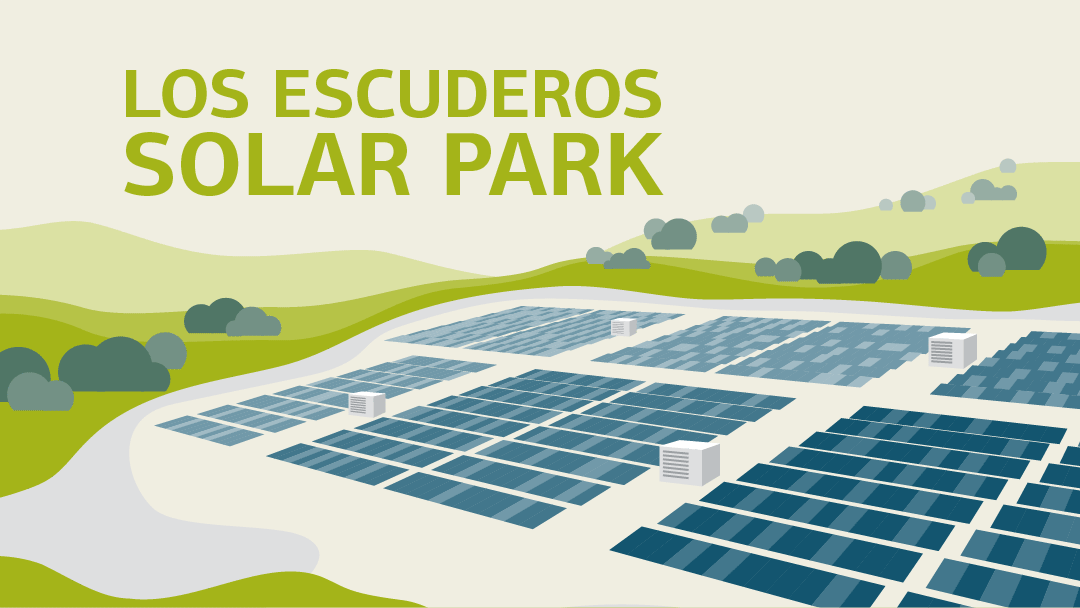 Illustration zum Thema Solarpark Los Escuderos