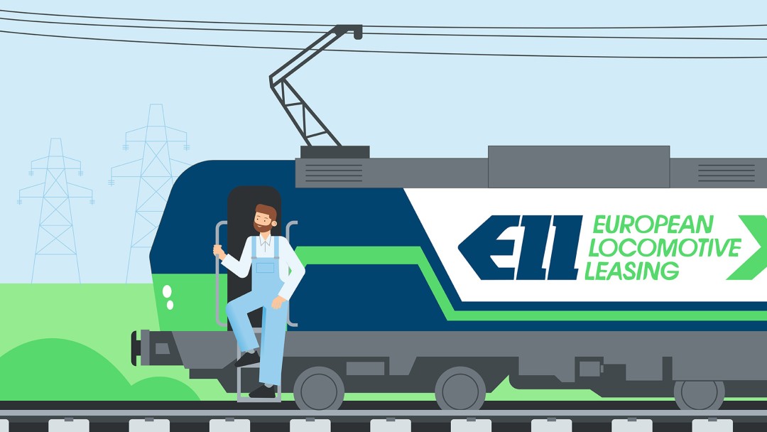 An engine driver stands by an ELL train