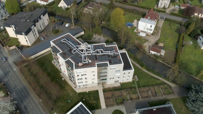 Lufaufnahme KfW Award Bauen Internationaler Preis Normandie