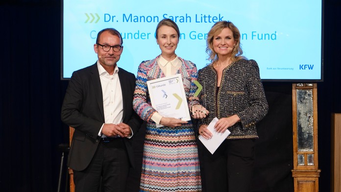 KfW Award Gründen und KfW Capital Award, Preisverleigung in der "Bar jeder Vernunft" in Berlin, Best female Investor