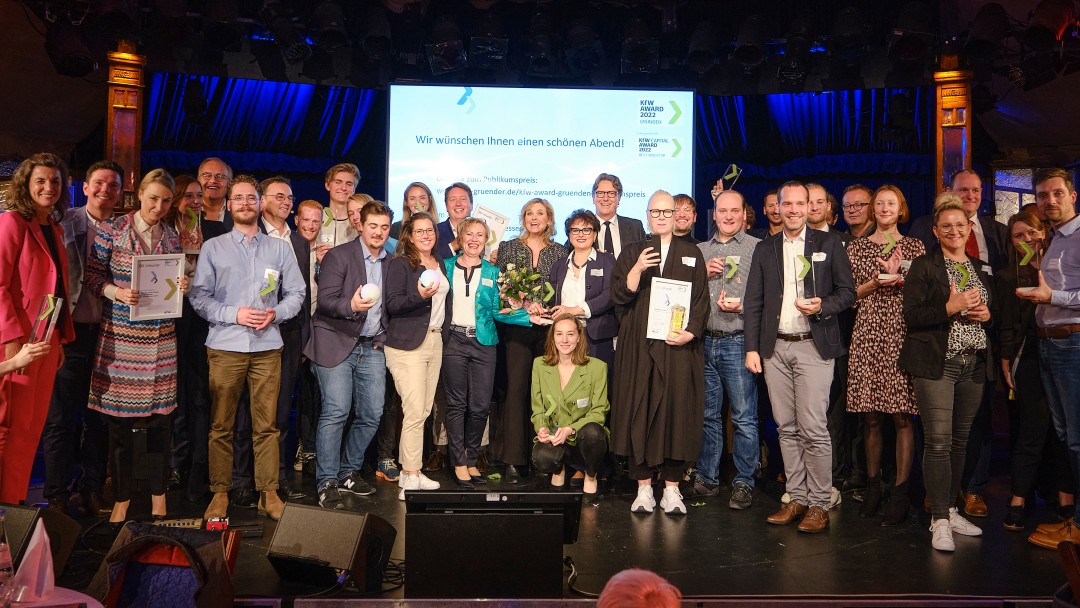 KfW Award Gründen und KfW Capital Award, Preisverleigung in der "Bar jeder Vernunft" in Berlin, Abschlußfoto