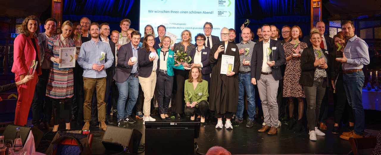 KfW Award Gründen und KfW Capital Award, Preisverleigung in der "Bar jeder Vernunft" in Berlin, Abschlußfoto