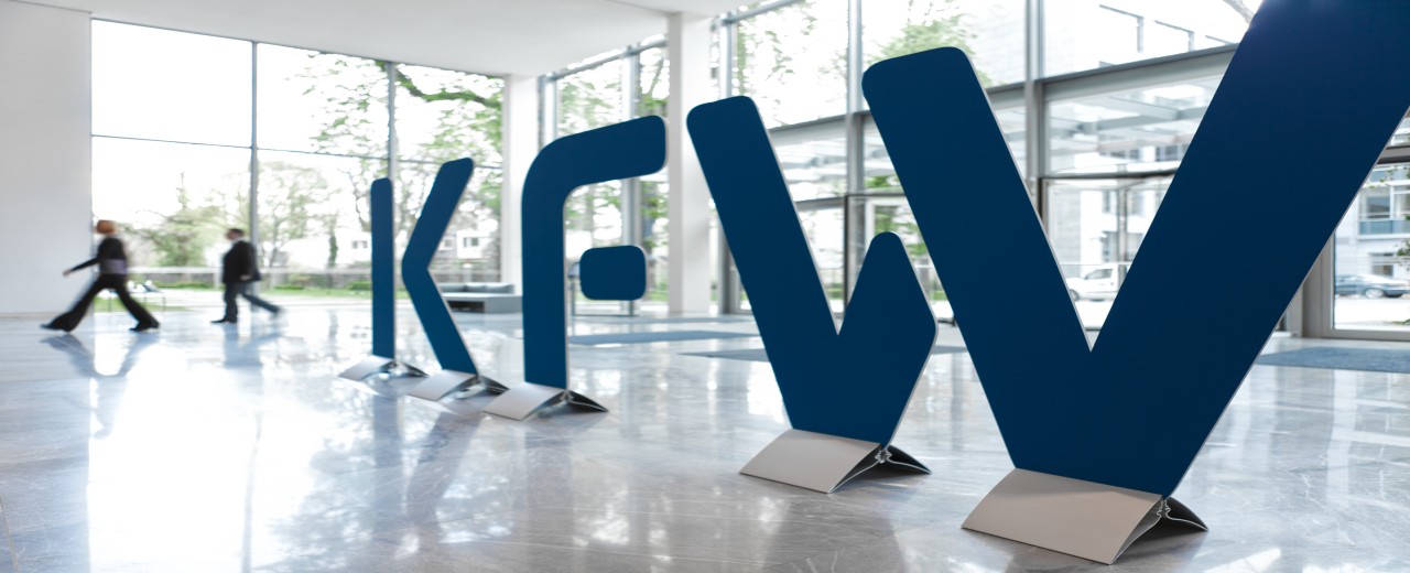 Entrance area of the KFW Bank building