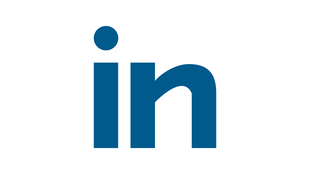 LinkedIn Social Media Icon in blau