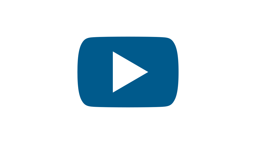 YouTube Social Media Icon in blau