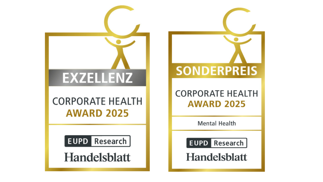 Corporate Health Award Siegel Exzellenz und Sonderpreis vom Handelsblatt