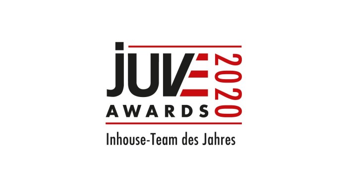 JUVE Awards "Inhouse Team des Jahres" Siegel