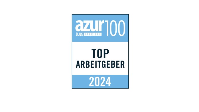 azur100 Top-Arbeitgeber Siegel
