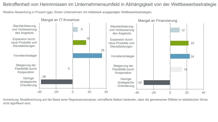 Wie beeinflusst die Wettbewerbsstrategie die Digitalisierungshemmnisse