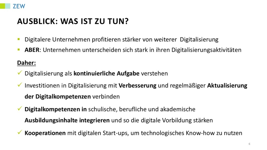 Zusammenfassung: Was ist zu tun?