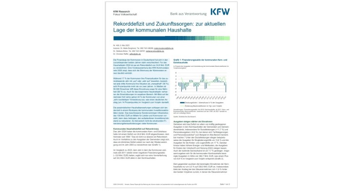 Deckblatt Fokus Volkswirtschaft