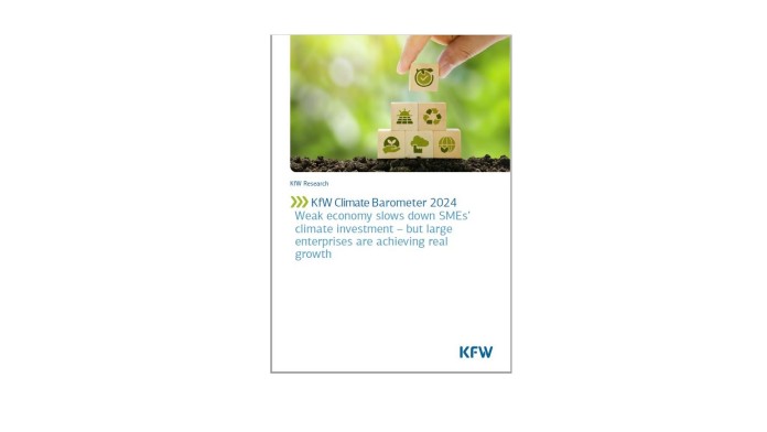 Cover of the KfW Climate Barometer