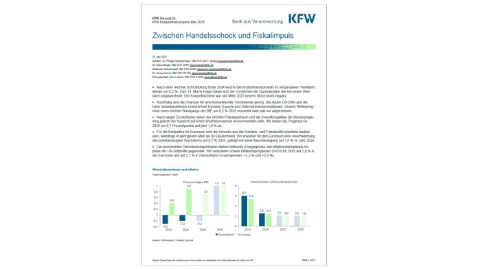 1. Seite des KfW-Kojunkturkompass