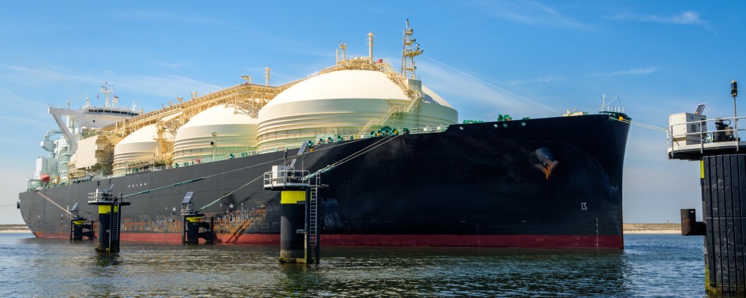 Ein LNG-Tanker