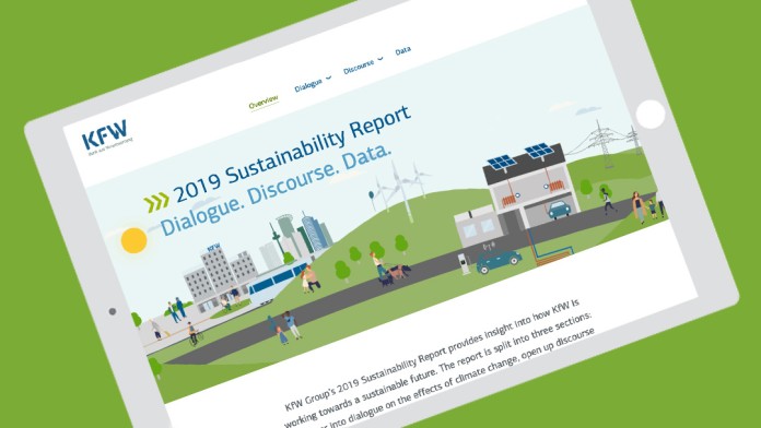 Graph with KfW Sustainability Report 2019