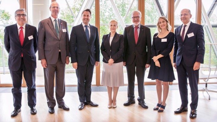 meeting of the 5 presidents with Luxembourgish Prime Minister, Xavier Bettel and EIB president, Werner Hoyer EIB Kreislaufwirtschaft