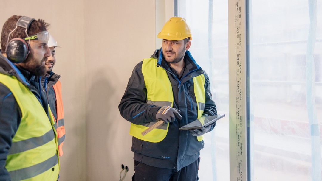 A+M Elektrobau Team auf der Baustelle