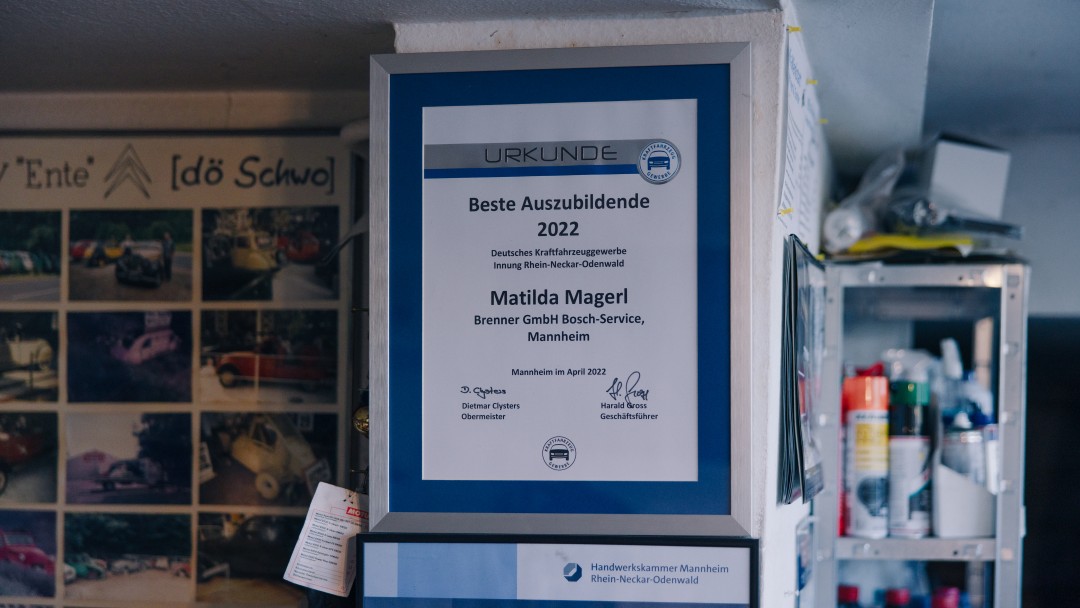 Mathilda Magerls Meisterbrief