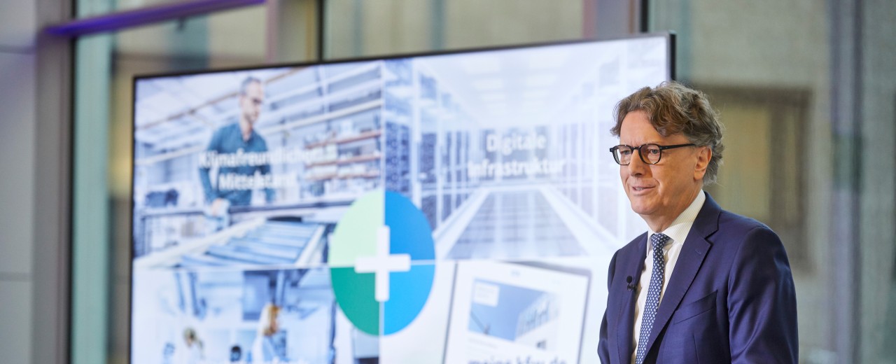 CEO Stefan Wintels during his speech at KfW's annual press conference