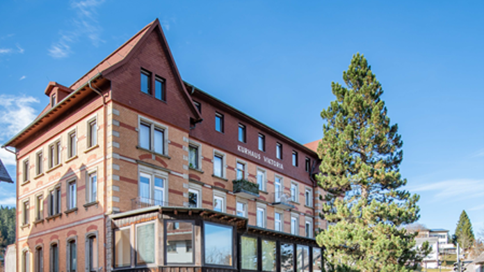 Exterior view of the former Kurhaus Viktoria in Schönwald in the Black Forest