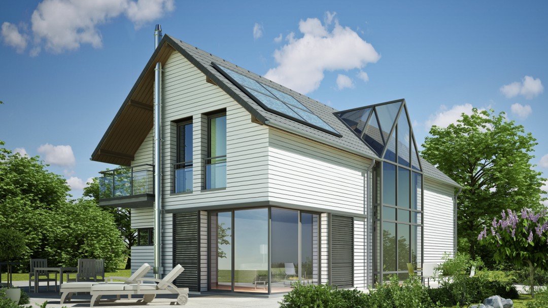 modernes Einfamilienhaus