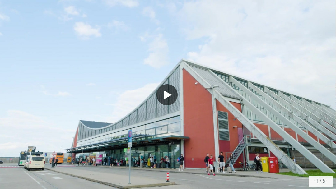 Bild des Airport Memmingen, Video-Play-Button