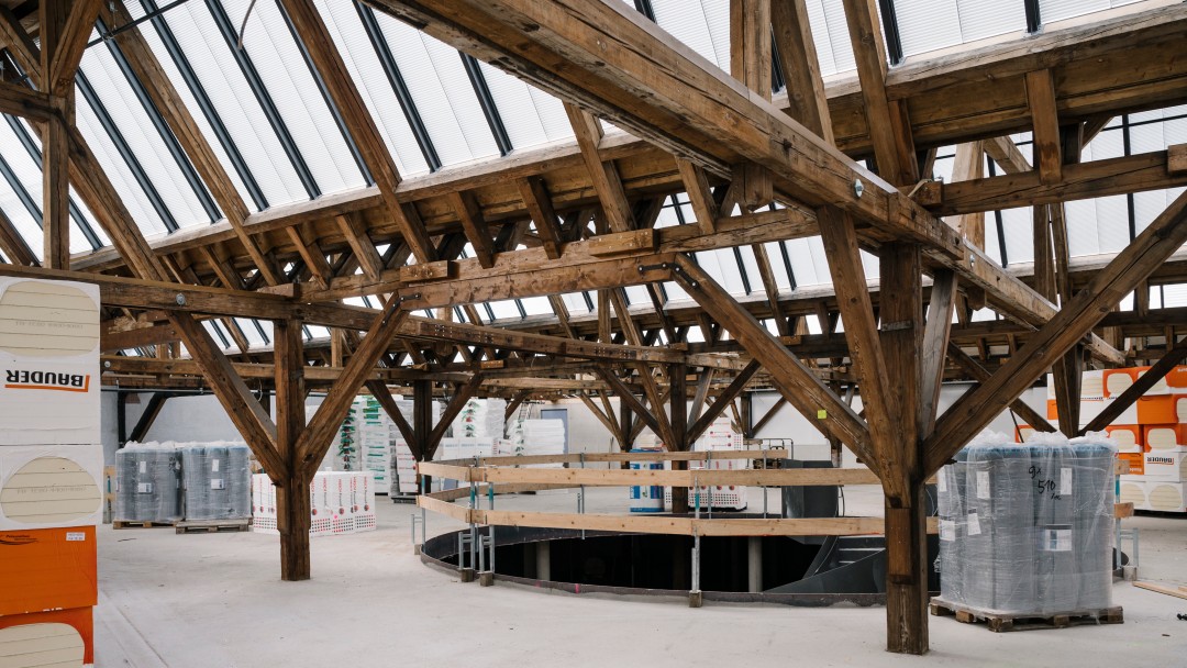 Innenansicht der Nordlichen Halle der Lokhalle Freiburg