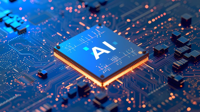 Computerchip mit der Aufschrift "AI"