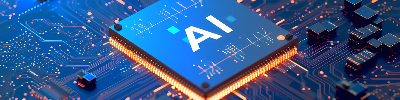Computerchip mit der Aufschrift "AI"