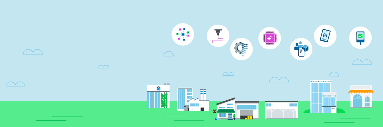Icons zur Darstellung von innovativen Ideen für kleine und mittelständische Unternehmen