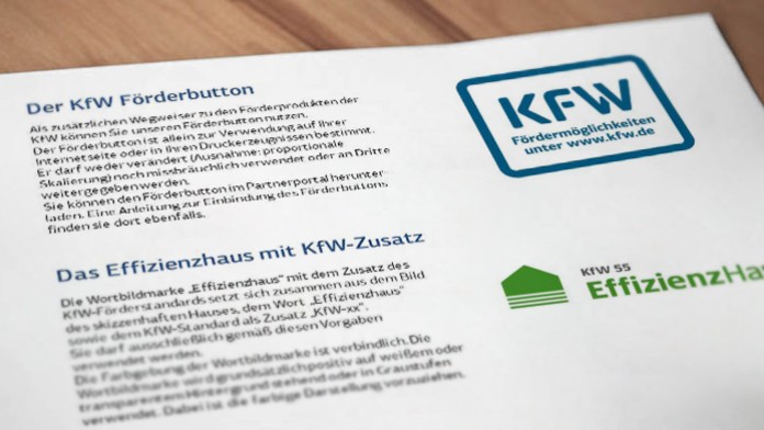 Dokument mit verschiedenen KFW-Logos