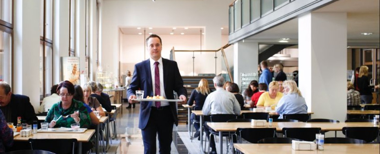 KfW's canteen in Frankfurt