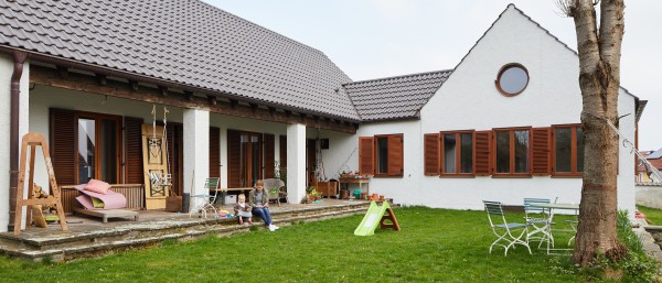 Außenansicht des restaurierten Hauses in Dorfen