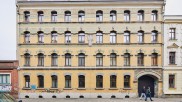 The front of the award-winning house in Leipzig