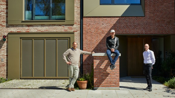 die Architekten Jan Pietje Witt, Tobias Reinhardt und Oliver Otte