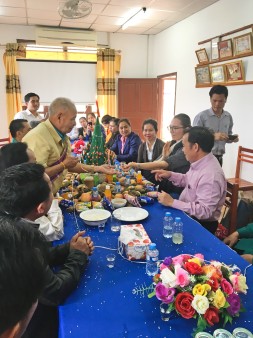 Baci ceremony Laos