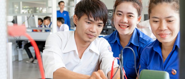 Training on the job in Laos