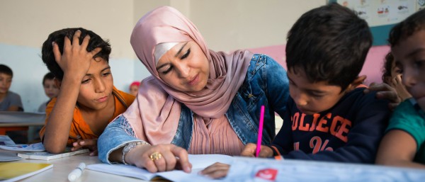 Esma-Tabit 38yrs old at the Temporary Education Centre Yenice, Sanhurfa Turkey