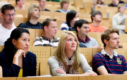 Students in a lecture hall